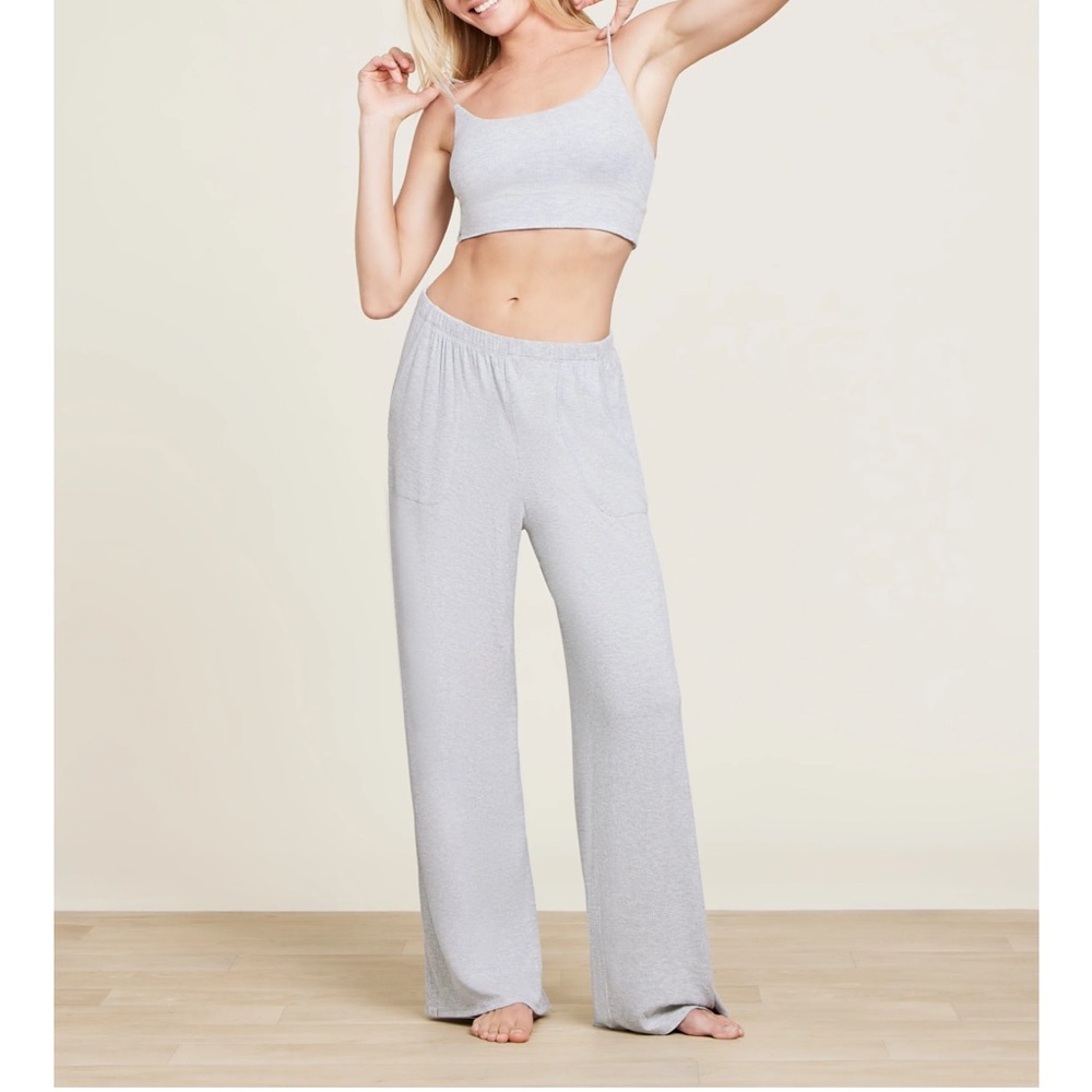 Barefoot dreams Malibu collection ultra soft rib patch pocket pant